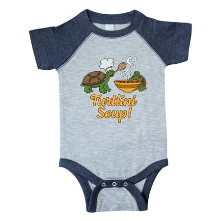 

Inktastic Turtlini Soup with Cute Turtle Chefs Gift Baby Boy or Baby Girl Bodysuit