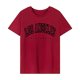 thumbnail image 1 of Camiseta de verano con cuello redondo para mujer, camiseta de moda con cuello redondo para viajes y vacaciones Rojo, 1 of 7