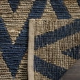 thumbnail image 4 of SAFAVIEH Organica Glanville Chevron Runner Rug, Blue/Natural, 2'6" x 8', 4 of 8
