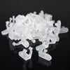 "DELight Set of 100 Pcs 1/2"" 13mm Clear PVC LED Rope Light Holder Wall Mounting Clips Accessories Standard Size"