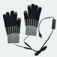 thumbnail image 2 of UTSJKR USB Heated Gloves for Women and Men Heating Pattern Knitting Mitten Hand Warmers Full Hands Soft Winter Gloves Black, 2 of 3