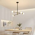 thumbnail image 2 of Lámpara colgante LED, lámpara industrial retro negra E27, lámpara de techo con ángulo ajustable de 180 °, luces vintage para sala de estar, cocina, dormitorio, comedor (bombilla no incluida) YOIURT, 2 of 5