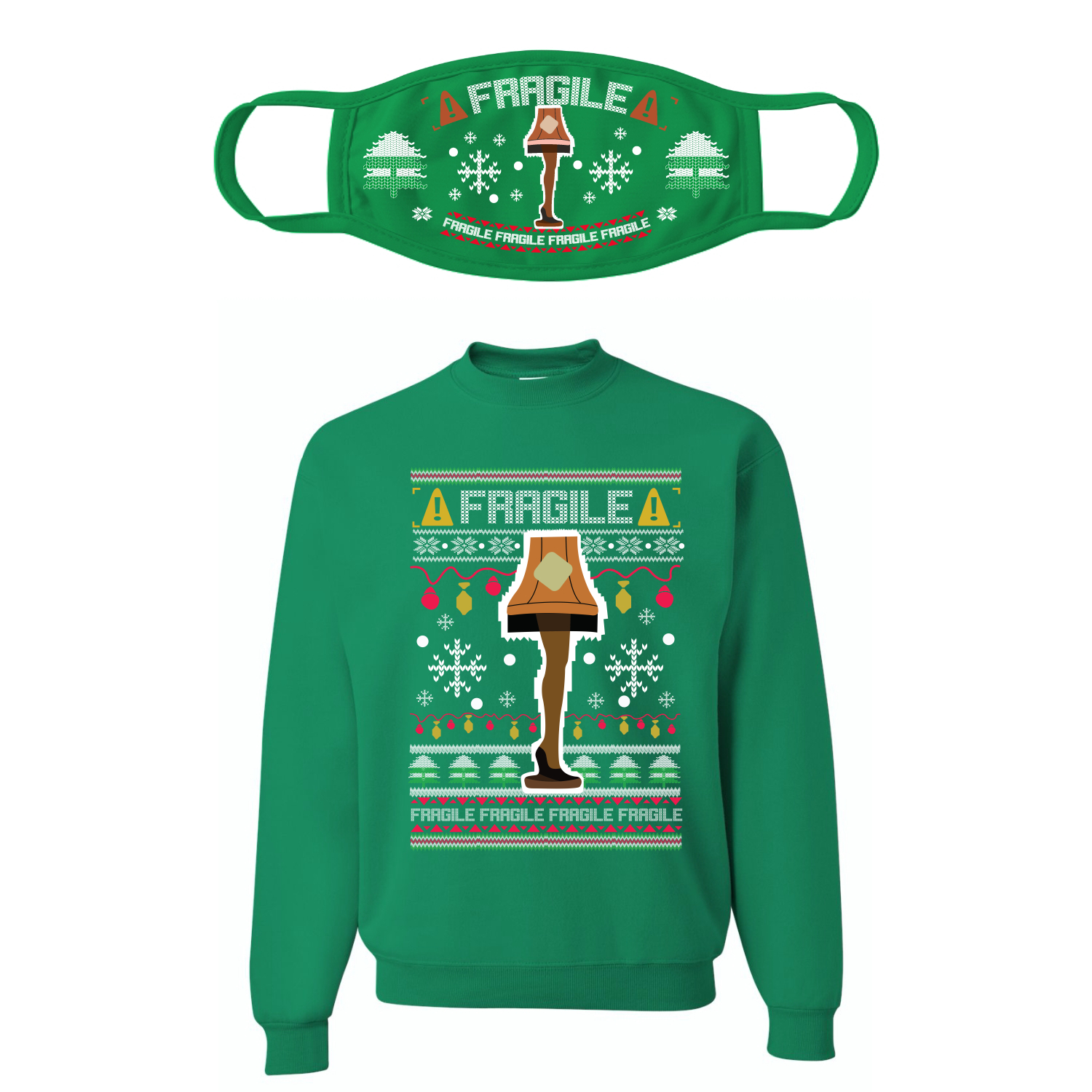 fragile ugly christmas sweater