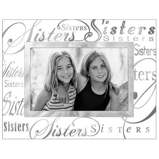 Malden Sisters 4x6 Metallic Glass Frame