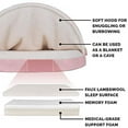 thumbnail image 4 of FurHaven Pet Products Faux Sheepskin Memory Top Snuggery Burrow Pet Bed for Dogs & Cats - Pink, 44" Base, 4 of 13