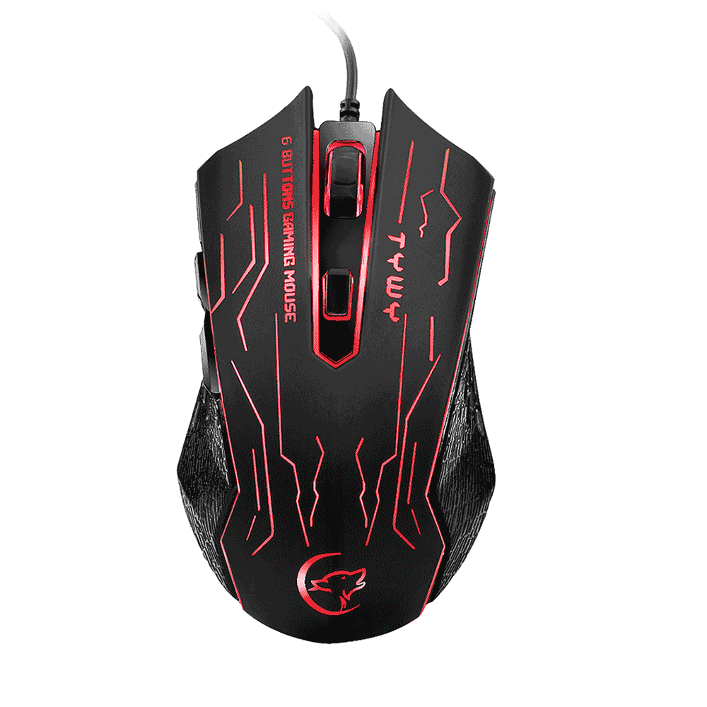 Suzicca G820 Wired Gaming Mouse 7 Color Backlight 6 Button LED 3200