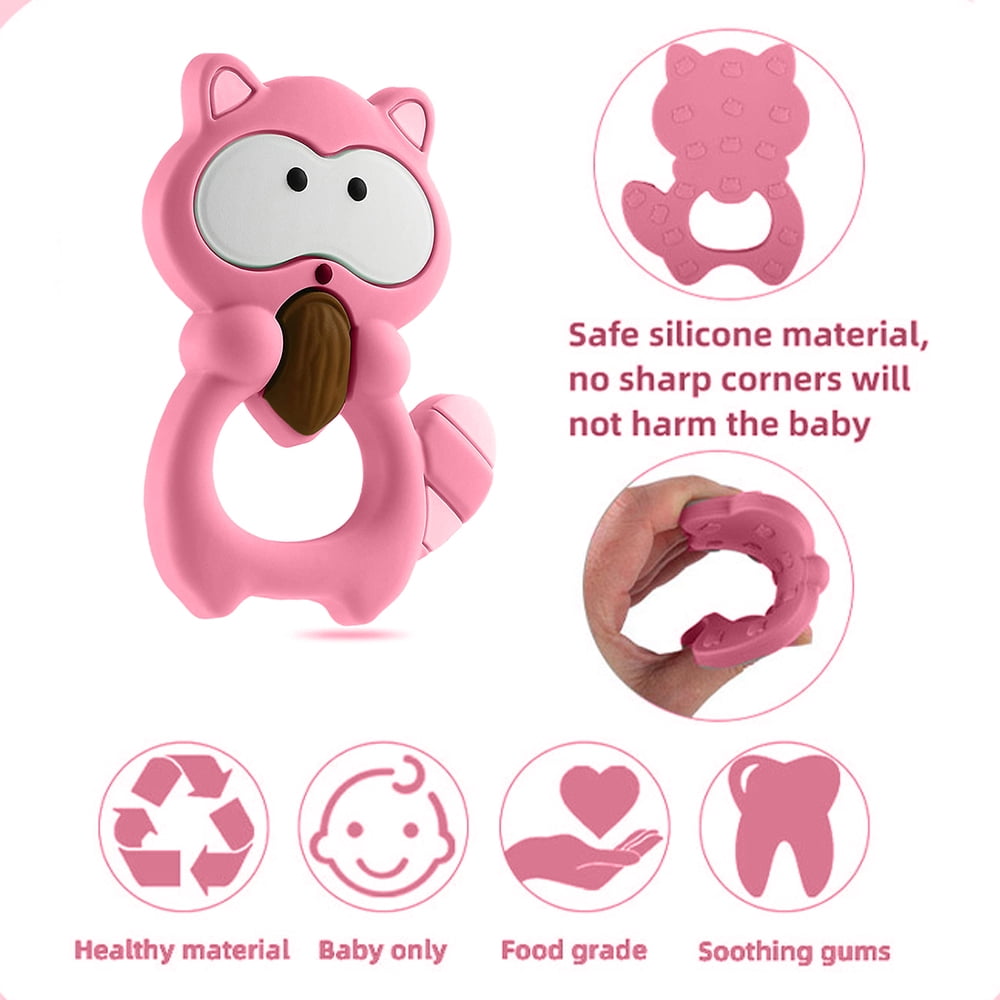 NEW Set Of 2 Care Bears Baby BPA Free Pacifiers Pink/Aqua 