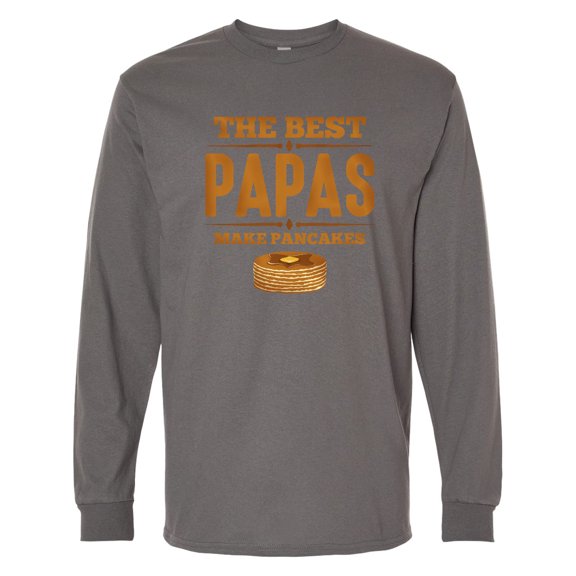 Inktastic Best Papas Make Pancakes Long Sleeve T-Shirt