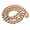 Rose gold 12 inches, variant on Luxury 18K gold dog collar, personalized heavy duty 1/2 inch wide stainless steel Cuban necklace