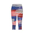 thumbnail image 4 of Pantalones de Yoga de Mujer Capris Impreso Casual Elástico, Pantalones de Yoga de Mujer de Cintura Alta para Todo el Uso de Temporada, 4 of 5