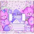 thumbnail image 2 of Metal Light Switch Wall Plate Outlet Cover (2 Teddy Bears Purple Pink With Love Heart Balloon Flower - Double Toggle), 2 of 2