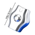 thumbnail image 4 of BotaniNest Stainless Steel Rope Clamp – Heavy Duty With Smooth Polished Finish Secure Fastening For Ropes Hoses And Outdoor, 4 of 5