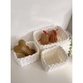 thumbnail image 2 of 1pc White Paper Rope Woven Desktop Pet Supplies Storage & Clothes Organizer Basket, 2 of 5
