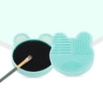 thumbnail image 5 of Unique Bargains 1 Pc Portable Makeup Sponge Brush Cleaner Green, 5 of 7