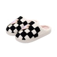 thumbnail image 6 of Domzle Slippers for Women and Men - Fuzzy House Slippers with Memory Foam, Comfy Plush Fluffy Indoor House Shoes, Cozy Warm Slip on Bedroom Slippers with Non-Slip Sole Black, 6 of 6