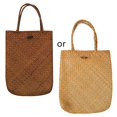 thumbnail image 1 of Moda mujer verano paja para totes playa casual bolso de hombro bolso de mano cesta Ba Feliz Sencillez, 1 of 5