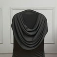 thumbnail image 4 of BalsaCircle Black Ruched Swag Back Premium Spandex Stretchable Banquet Chair Cover Party Events Decorations Supplies, 4 of 8