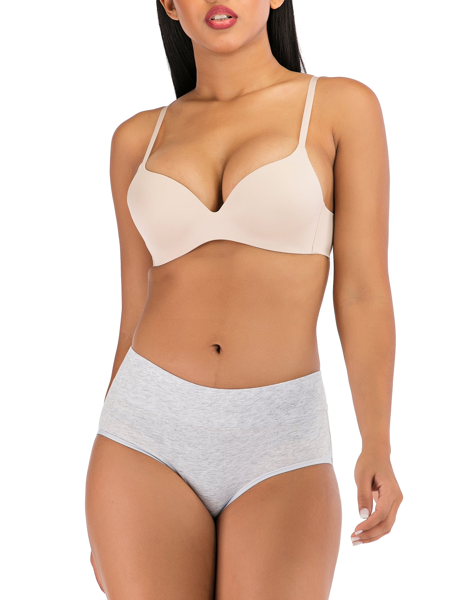 SAYFUT Women Underwear Cotton Panties Plus Size Breathable Soft Briefs