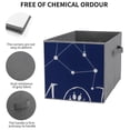 thumbnail image 3 of Set of 6 Collapsible Oxford Fabric Storage Cubes with Handles, Foldable Closet Organizer Bins for Clothes, Toys, Shelves, Home & Kitchen Celestial Map 'MOM' Letters, 3 of 7