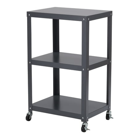 Mainstays 3-Shelf Metal Cart, Multiple Colors