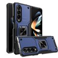 thumbnail image 2 of Elegant Choise Phone Case for Samsung Galaxy Z Fold 4 Shockproof Heavy Duty Protective Cover with Ring Stand, Blue, 2 of 11