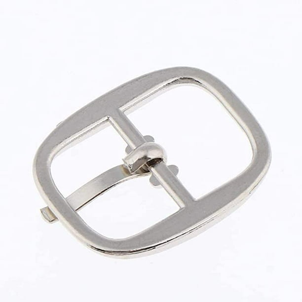 Shoe Buckle,20 Pcs Single Belt Buckle,Square Metal Shoe Buckles,Silver  Metal Buckles,For Shoes,Boots,Bags and Accessories,Leathercrafts,Belt Strap  