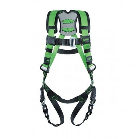 Miller Large/X-Large Green Revolution Construction Style Harness With Tongue Buckle Legs And Stand-Up D-Ring