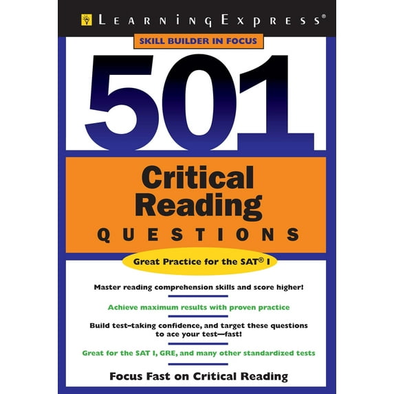 Pre-Owned 501 Critical Reading Questions (501 Series) (Paperback) 1576855104 9781576855102