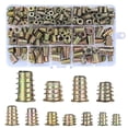 thumbnail image 1 of 230 piezas de tuercas de inserción roscadas, kit de herramientas de surtido de tuercas de inserción de madera roscadas, 11 tamaños métricos M4/M5/M6/M8/M10 Tornillo hexagonal para muebles, 1 of 5