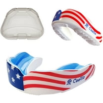 COOLLO SPORTS Boil and Bite Sport Mouth Guard DA Mouthpiece for Football, Hockey, Rugby, Lacrosse, Boxing, MMA (Storage Case Included)