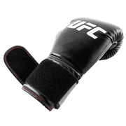 قفازات الملاكمة UFC Kobra - 12 أونصة، أسود - قفازات تدريب للمبتدئين في فنون القتال المختلطة والملاكمة والكيك بوكسينج وتمارين القلب والصالة الرياضية المنزلية والعمل بالكيس