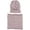 Pink, variant on 2PCS Winter Beanie Hat Scarf Set Women Men Slouchy Scarf Warm Knitted Hat Skull Cap