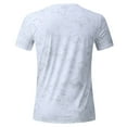thumbnail image 4 of VBVC Men's Plus Short Sleeve Hip Hop T-Shirt,Quick Dry Workout Top For Men,White,Size XXL, 4 of 8