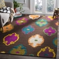 thumbnail image 2 of SAFAVIEH Suzani Tobin Abstract Area Rug, Brown/Multi, 7' x 7' Square, 2 of 8