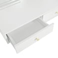 thumbnail image 5 of MIDOQIN Makeup Vanity Desk with Brightness Adjustable LED Lights & Drawers, Floating Dressing Table with 6 Open Storage Vanity Table, 5 of 8