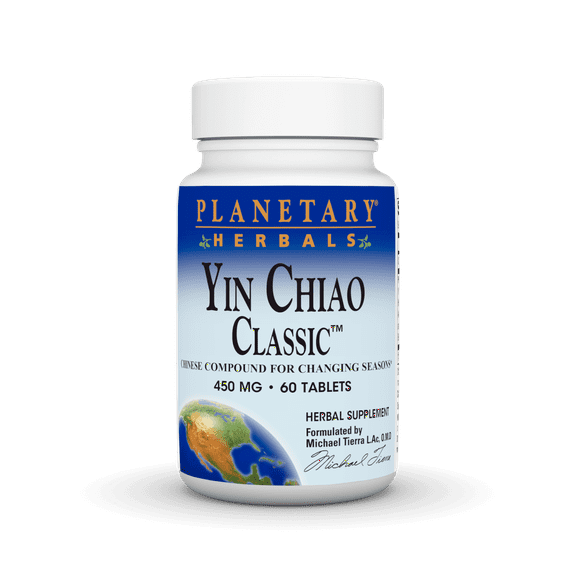 Planetary Herbals Yin Chiao Classic 450 mg - Immune Formulas for Seasonal Support - 60 Tablets