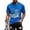 Blue, variant on 4th of July Shirts for Men Short Sleeve Crewneck Independence Day Patriotic Shirt America Flag Graphic Tee Shirts