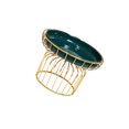 thumbnail image 1 of Advancent de fruta con soporte dorado para arte del hierro, soporte de exhibición de alimentos para fiesta de verduras de cerámica, estantes Organizadores de utensilios de cocina Tipo 2 Advancent HA027454-02, 1 of 6