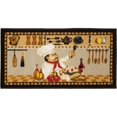thumbnail image 2 of Kashi Home Kitchen Rug, Printed Area Rug, Durable Floor, Door Mat, Farmhouse Non-Slip Carpet Latex Backing Beautiful Design Wine Chef 2pc Set (18X30 Rectangle & 20X40), 2 of 5