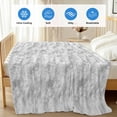 thumbnail image 4 of White Fur Patterned Cooling Blanket,Lightweight Breathable Summer Throw Blanket with Double Sided Cold Effect,Pure Solid Minimalist Modern Color Picnic Blankets Bed Sheet for Hot Sleepers 50"x60", 4 of 8