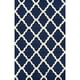 Nuloom 2' x 3' Tapis de Treillis Marrakech à la Main en Bleu Marine – image 1 sur 6