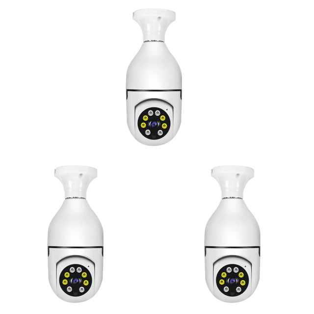 2.4G 5G E27 Bombilla Cámara Nocturna 1080P Impermeable para Ministerio Del Interior