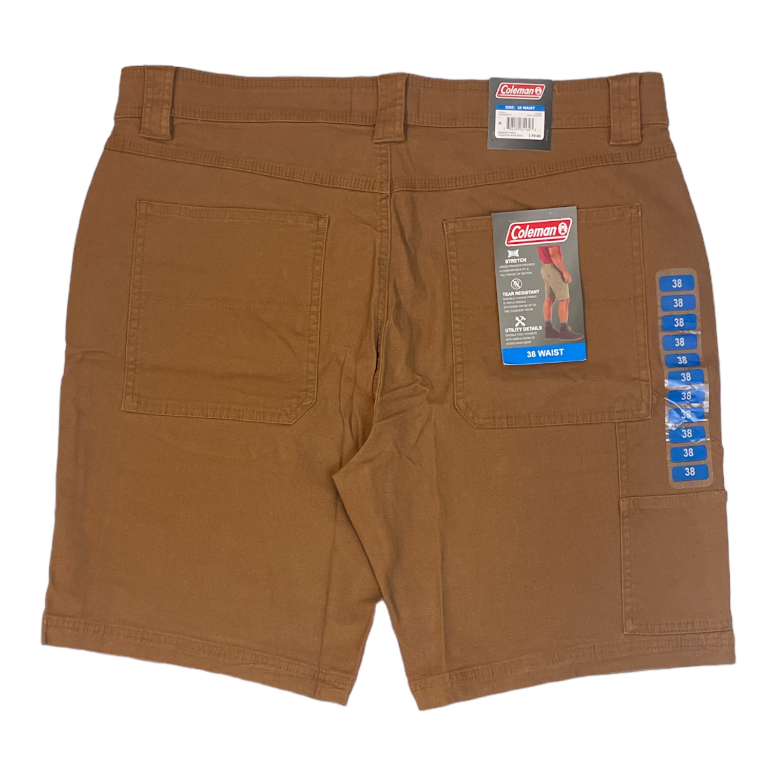 Coleman Men's Relaxed Fit Tear Resistant Stretch Utility Shorts - image 2 of 2