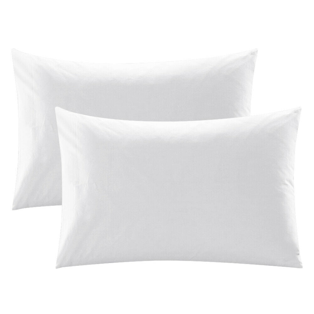 Pillowcase Set of 2 Pillow Cases Soft Cotton Bed Pillow Covers Standard