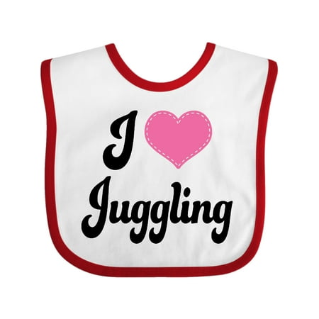 

Inktastic I Love Juggling Gift Baby Girl Bib