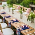 thumbnail image 4 of 4th of July Cloth Napkins, Independence Day Patriotic Flowers Cats Navy Blue Washable and Reusable Dinner Napkins Set of 8, Table Napkin for Kitchen Party Birthday Wedding Hotel Housewarming 20"x20", 4 of 9