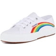 thumbnail image 6 of Superga 2750 Cotu Rainbow Women's Classic Lace Up Canvas Trainers In White Size 9.5, 6 of 6