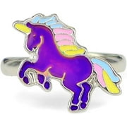 FUN JEWELS Fairy Tale Cute Unicorn Color Change Mood Ring For Girls Size Adjustable