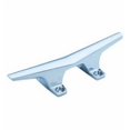 thumbnail image 1 of Attwood Marine Boat Rope Cleat 6245-6 For Small Boats And Docks; Hollow Base; 6 Inch Length; Chrome Plated; Silver; Zinc; Studded; With Four 10 Fasteners; Set Of 2, 1 of 1