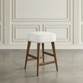 thumbnail image 3 of Wes Mid-Century Modern Boucle Upholstery Backless Counter Barstool (Set of 2), 3 of 7